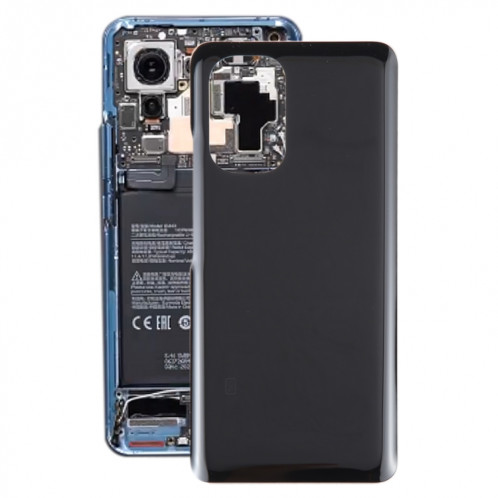 Pour Xiaomi Mi 11x Pro Couvercle arrière de la batterie en verre OEM (noir) SH83BL773-00