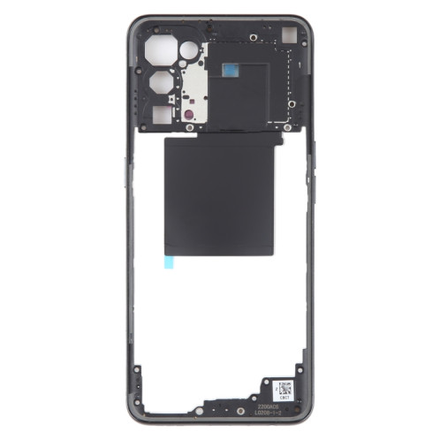 Pour OPPO Find X3 Lite plaque de lunette de cadre moyen d'origine (noir) SH297B1551-06