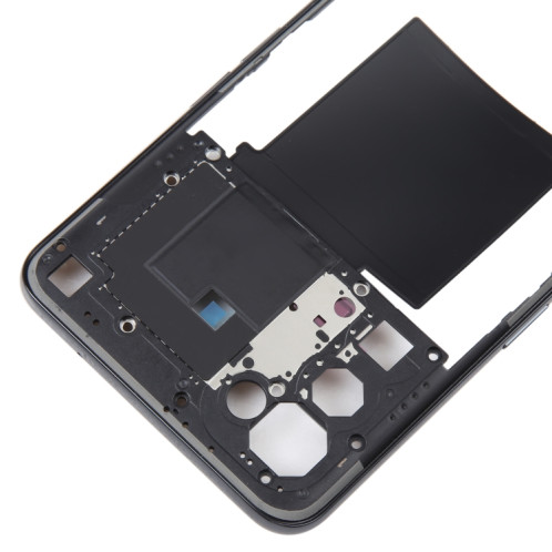 Pour OPPO Find X3 Lite plaque de lunette de cadre moyen d'origine (noir) SH297B1551-06