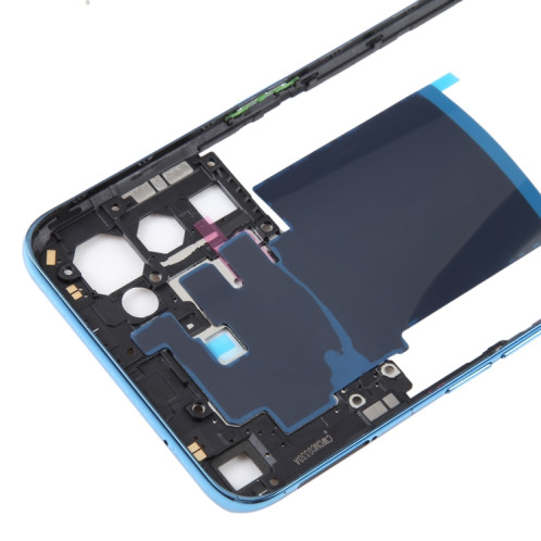 Pour OPPO Find X3 Lite plaque de lunette de cadre moyen d'origine (bleu) SH297L89-06
