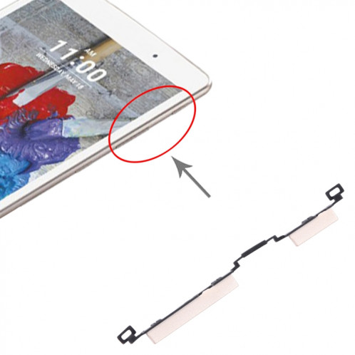 Pour LG G Pad X 8.0 V520 Bouton de contrôle du bouton de volume d'origine (or) SH303J877-04