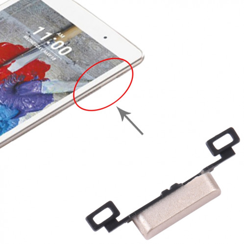 Pour LG G Pad X 8.0 V520 Bouton de commande du bouton d'alimentation d'origine (or) SH63041571-04