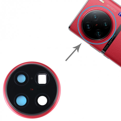 Pour le couvercle d'objectif d'appareil photo d'origine vivo X90 Pro + (rouge) SH329R102-04