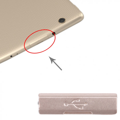 Pour LG G Pad X 8.0 V520 Capuchon anti-poussière d'interface USB d'origine (or) SH346J1264-04