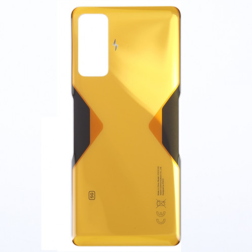 Pour Xiaomi Poco F4 GT Couvercle arrière de la batterie OEM (jaune) SH50YL1746-00