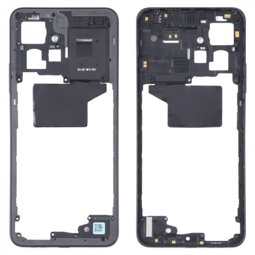 Pour Xiaomi Redmi Note 12 4G Plaque de cadre central d'origine (noir) SH364B642-00