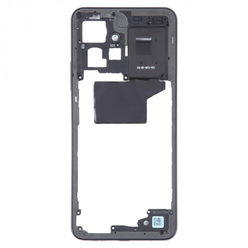 Pour Xiaomi Redmi Note 12 4G Plaque de cadre central d'origine (noir) SH364B642-00