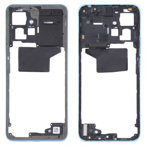 Pour Xiaomi Redmi Note 12 4G Plaque de cadre central d'origine (bleu) SH364L1242-00