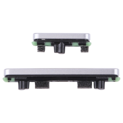 Pour Google Pixel 7 Pro Bouton d'alimentation d'origine + bouton de contrôle du volume (argent) SH399S348-04