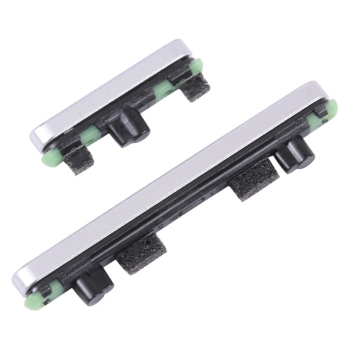 Pour Google Pixel 7 Pro Bouton d'alimentation d'origine + bouton de contrôle du volume (argent) SH399S348-04