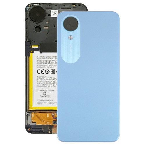 Pour le couvercle arrière de la batterie d'origine OPPO A17K (bleu) SH03LL1843-06