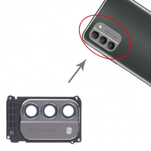 Cadre d'objectif de caméra arrière pour Nokia G400 SH64271371-04