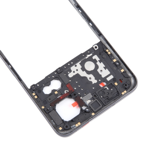 Pour Realme GT Neo5 SE plaque de lunette de cadre moyen d'origine (noir) SH468B1338-06