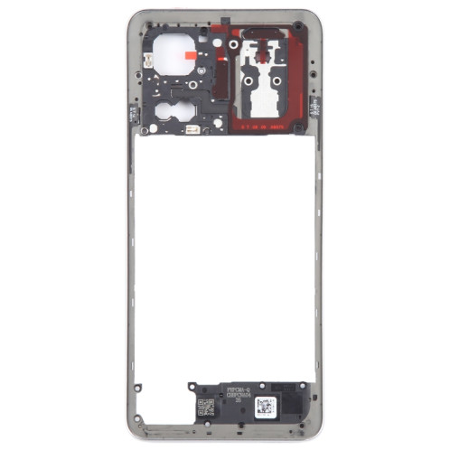 Pour Realme GT Neo 5 plaque de lunette de cadre moyen d'origine (argent) SH469S749-06