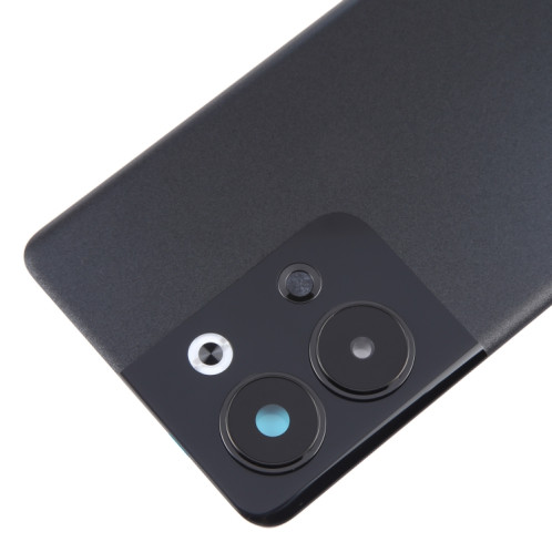 Pour OPPO Reno9 couvercle arrière de batterie d'origine avec couvercle d'objectif d'appareil photo (noir) SH75BL359-06