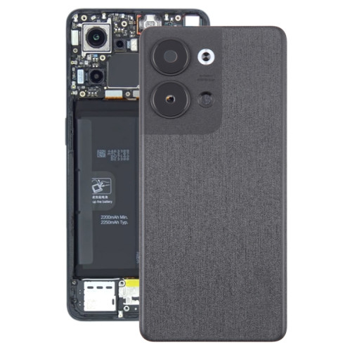 Pour OPPO Reno9 Pro couvercle arrière de batterie d'origine avec couvercle d'objectif d'appareil photo (noir) SH78BL1841-06