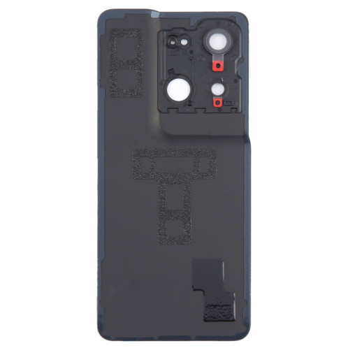 Pour OPPO Reno8 Pro + couvercle arrière de batterie d'origine avec couvercle d'objectif d'appareil photo (noir) SH79BL174-06