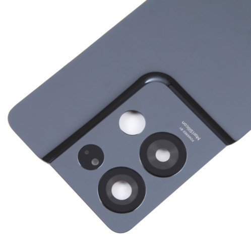 Pour OPPO Reno8 Pro + couvercle arrière de batterie d'origine avec couvercle d'objectif d'appareil photo (noir) SH79BL174-06