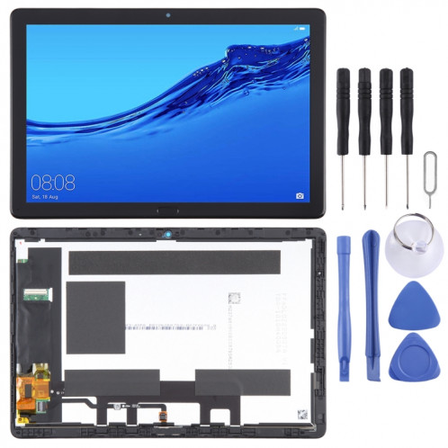 Écran LCD pour Huawei MediaPad M5 Lite 10.1 BAH2-W19/BAH2-L09 Ensemble complet de numériseur avec cadre (Noir) SH35BL1824-06