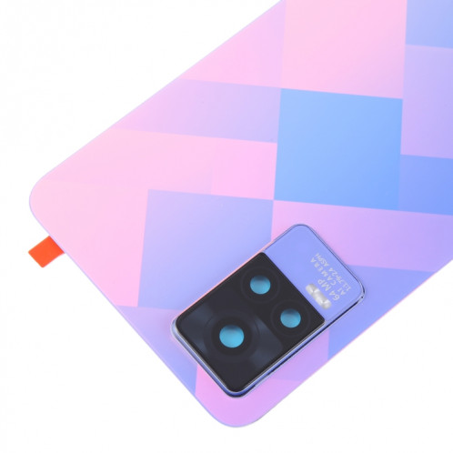 Pour vivo Y73 V2059 couvercle arrière de batterie d'origine avec couvercle d'objectif de caméra (violet) SH40PL1315-06