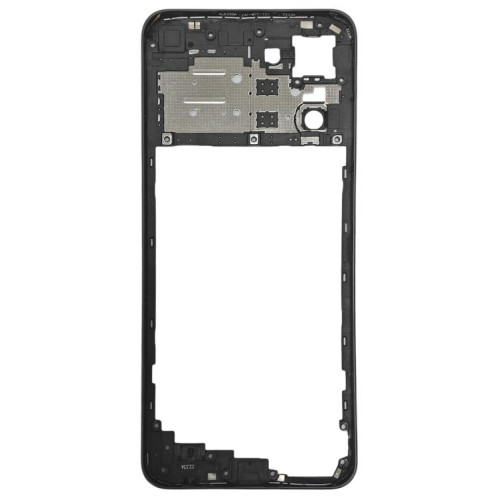 Pour Realme 10 4G plaque de lunette de cadre moyen d'origine (noir) SH542B1827-06