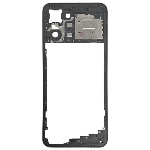 Pour Realme 10 4G plaque de lunette de cadre moyen d'origine (noir) SH542B1827-06