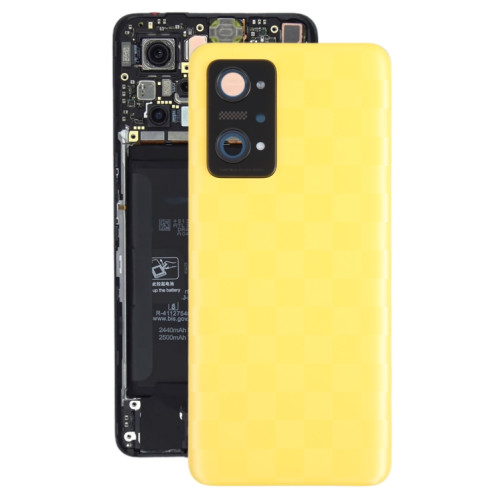 Pour Realme GT Neo 3T couvercle arrière de batterie d'origine avec couvercle d'objectif de caméra (jaune) SH71YL857-06