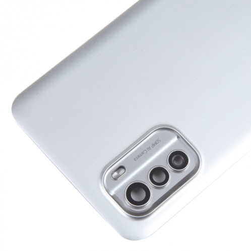 Pour Nokia G60 Couvercle arrière de batterie d'origine avec couvercle d'objectif d'appareil photo (argent) SH81SL1479-06
