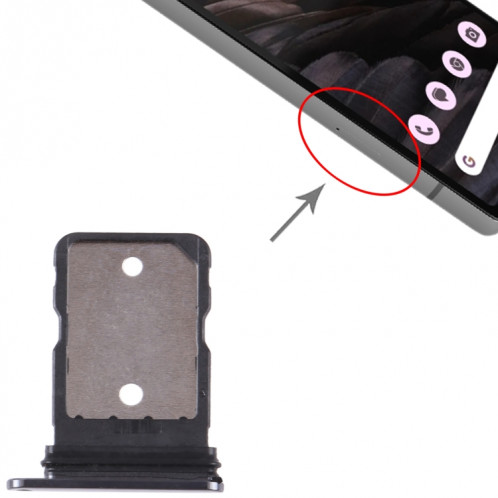 Pour Google Pixel 7A Plateau de carte SIM d'origine avec broche SIM (noir) SH692B1586-05