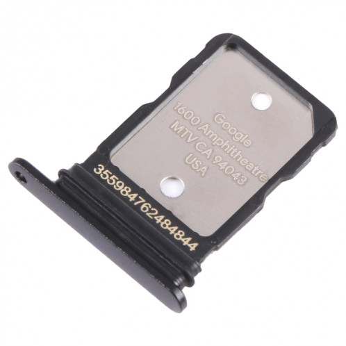 Pour Google Pixel 6A Plateau de carte SIM d'origine avec broche SIM (noir) SH695B60-05