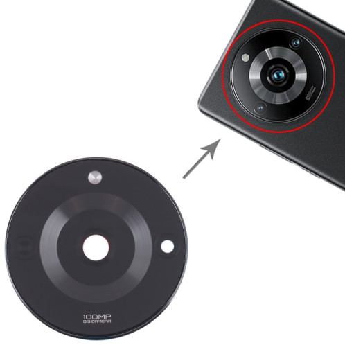 Pour Realme 11 Pro Couvercle d'objectif d'appareil photo d'origine (noir) SH702B373-04