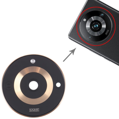 Pour Realme 11 Pro Couvercle d'objectif d'appareil photo d'origine (Or) SH702J649-04