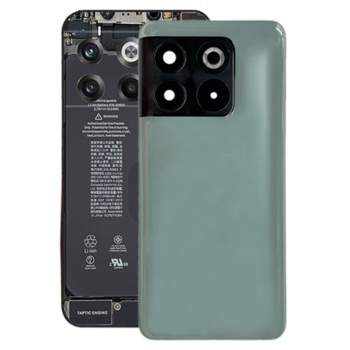 Pour OnePlus Ace Pro PGP110 Couvercle arrière de la batterie avec couvercle d'objectif d'appareil photo (Vert) SH757G1697-07