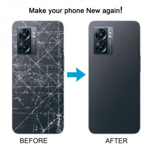 Pour OnePlus Nord N300 CPH2389 Couvercle arrière de batterie avec couvercle d'objectif d'appareil photo (noir) SH59BL1480-07