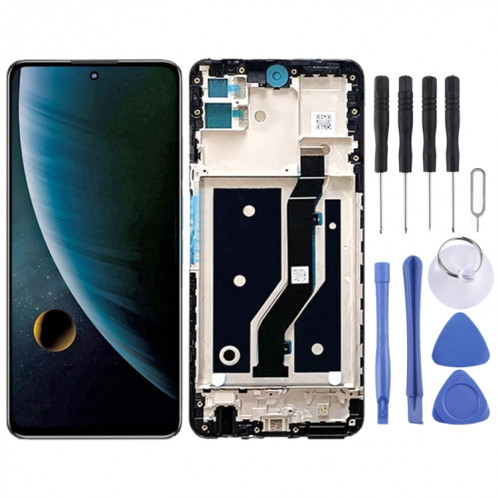 Pour ZTE Blade V30 9030 A9030 Ensemble complet de numériseur d'écran LCD avec cadre (noir) SH760B99-07