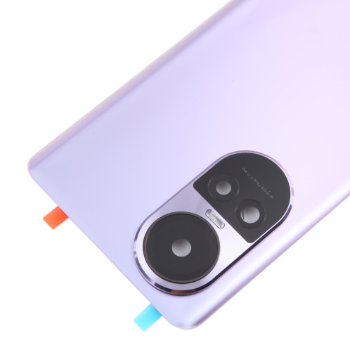 Pour OPPO Reno10 Pro Global Couvercle arrière de batterie d'origine avec couvercle d'objectif d'appareil photo (violet) SH81PL266-07
