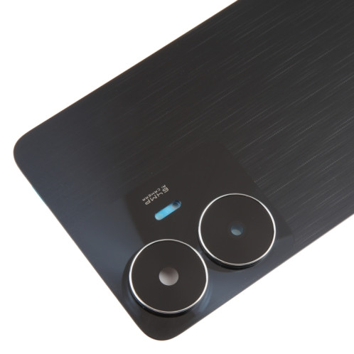 Pour Realme C55 couvercle arrière de batterie d'origine avec couvercle d'objectif d'appareil photo (noir) SH84BL365-07