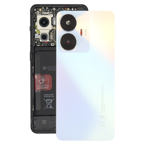 Pour le couvercle arrière de la batterie d'origine Realme C55 avec couvercle d'objectif d'appareil photo (or) SH84JL500-07