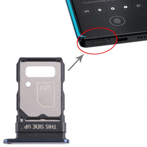Pour le plateau de carte SIM Motorola Edge 2021 (bleu) SH818L1970-04