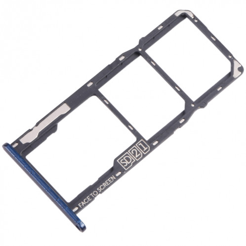 Pour Motorola Moto G7 Play Plateau de carte SIM + Plateau de carte SIM + Plateau de carte Micro SD (Bleu) SH820L1183-04