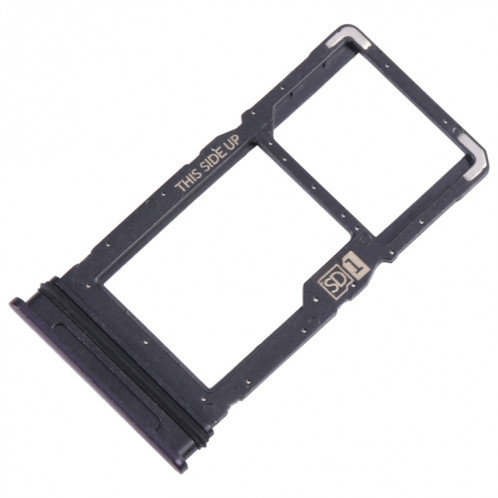 Pour Motorola One 5G Ace plateau de carte SIM + plateau de carte Micro SD (noir) SH822B569-04