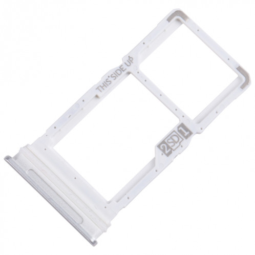 Pour Motorola One 5G Ace plateau de carte SIM + plateau de carte Micro SD (argent) SH822S42-04