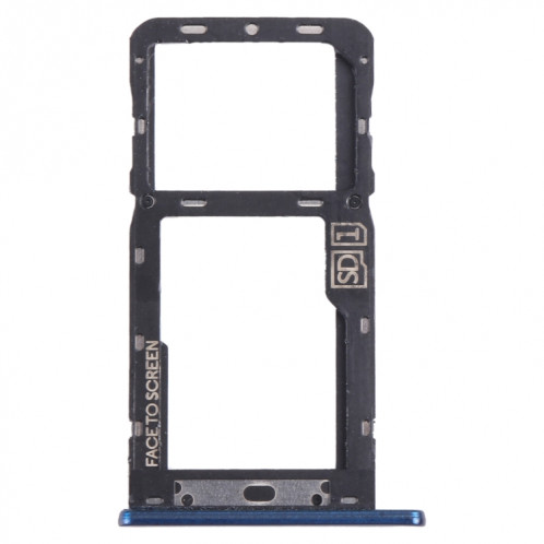 Pour Motorola Moto G7 Power Plateau de carte SIM + Plateau de carte Micro SD (Bleu) SH827L1382-04