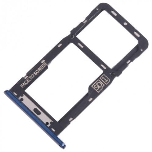 Pour Motorola Moto G7 Power Plateau de carte SIM + Plateau de carte Micro SD (Bleu) SH827L1382-04