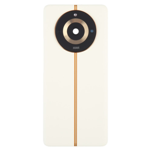 Pour Realme 11 Pro Couvercle arrière de la batterie d'origine avec couvercle d'objectif d'appareil photo (blanc) SH46BL1991-07