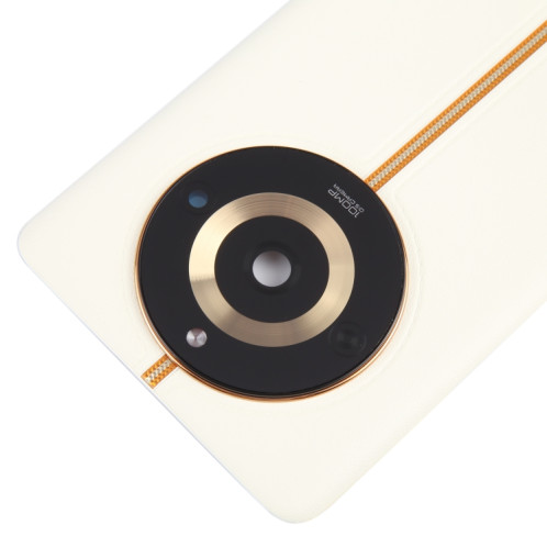Pour Realme 11 Pro Couvercle arrière de la batterie d'origine avec couvercle d'objectif d'appareil photo (blanc) SH46BL1991-07