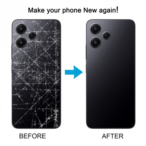 Pour Xiaomi Redmi Note 12R Couvercle arrière de la batterie d'origine (noir) SH60BL357-00