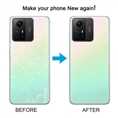Pour Xiaomi Redmi Note 12S Couvercle arrière de la batterie d'origine (vert) SH61GL1073-00