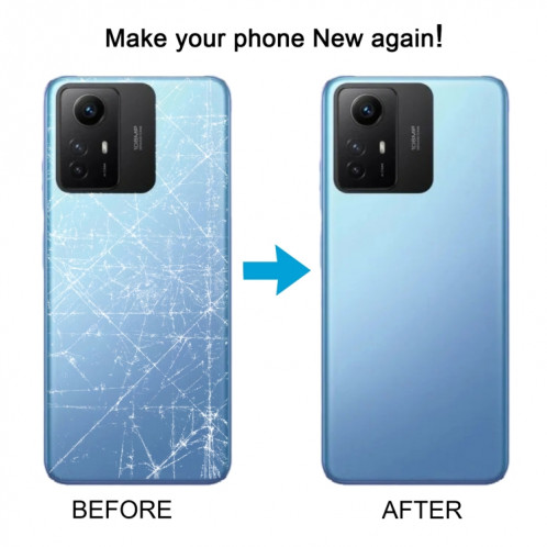 Pour Xiaomi Redmi Note 12S Couvercle arrière de la batterie d'origine (bleu) SH61LL1646-00