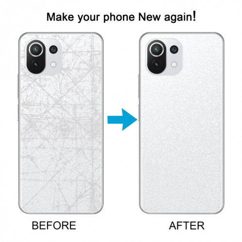 Pour Xiaomi 11 Lite 5G NE Couvercle arrière de la batterie d'origine (blanc) SH62WL637-00